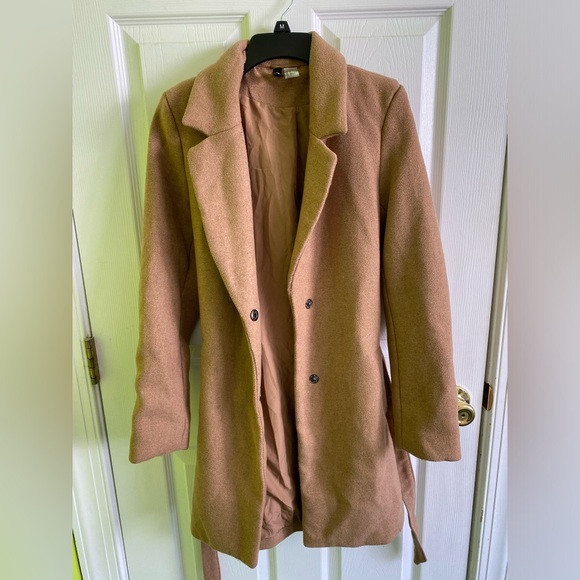 H&M tie belt coat - Picture 1 of 3